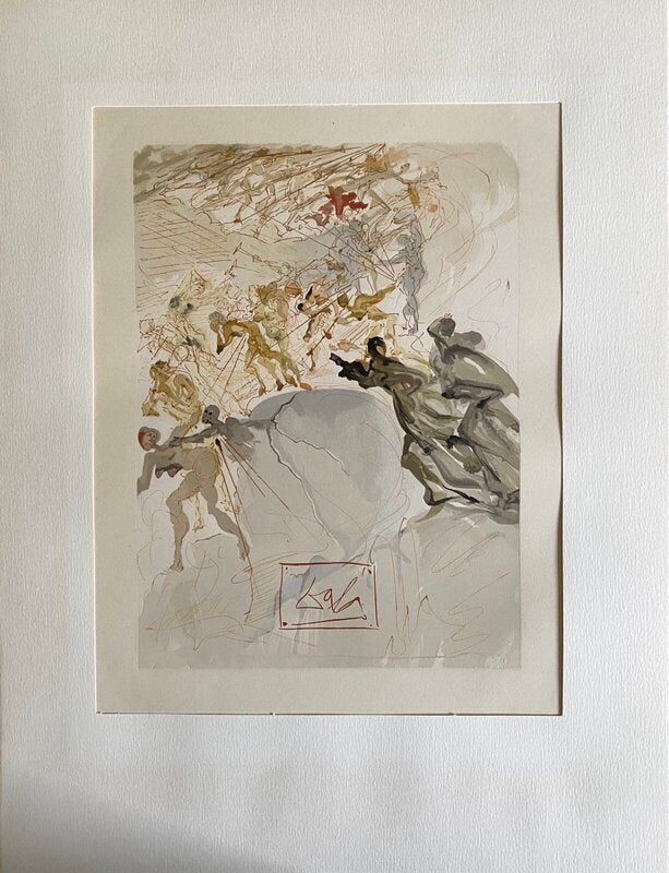 La Divine Comédie - Purgatoire 25 - La luxure de Salvador Dalí, 1963
