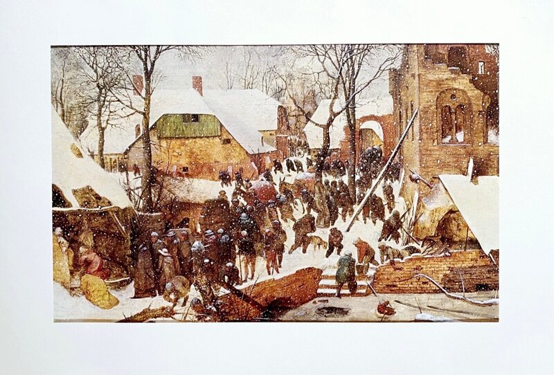 Die Anbetung der Könige im Schnee de Pieter Bruegel the Elder, 1976
