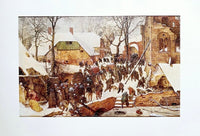 Die Anbetung der Könige im Schnee de Pieter Bruegel the Elder, 1976