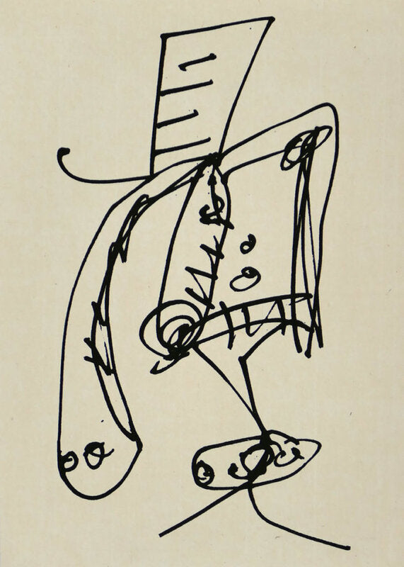 Frauen portrait mit Hut 2 d'Antonio Saura, 1990