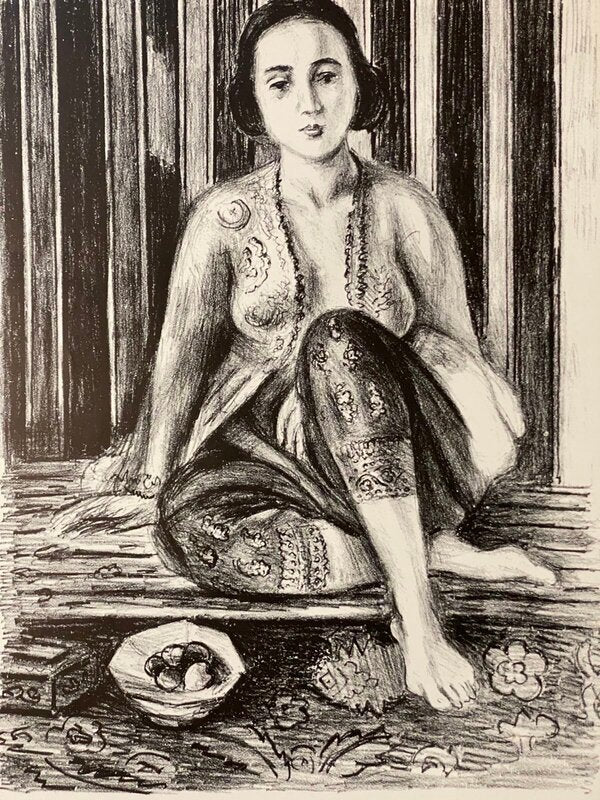 Odalisque à la coupe de fruits de Henri Matisse, 1999 (vue 2)
