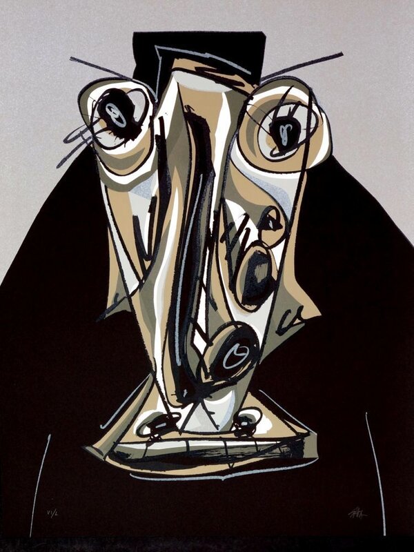 Melanchton III d'Antonio Saura, 1988