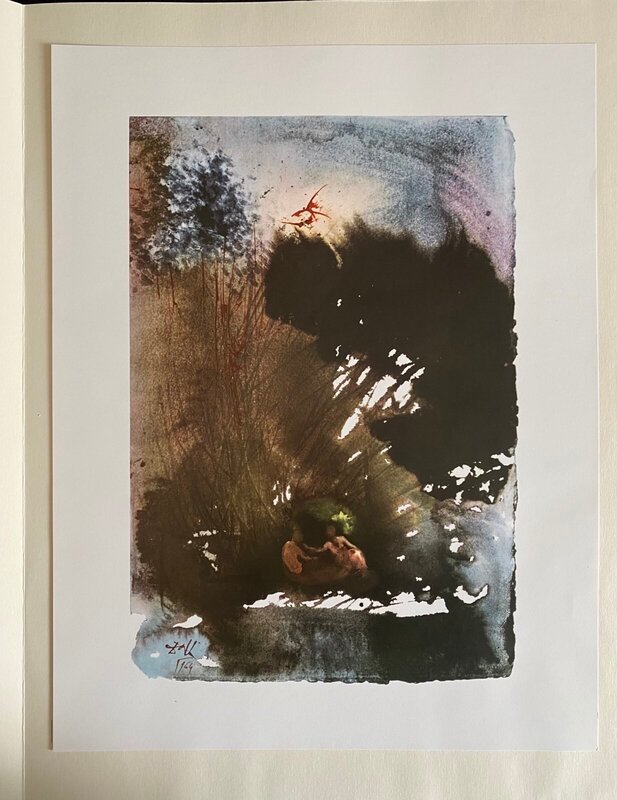 Adam and Eve hide from God (Genesis 3:8) de Salvador Dalí, 1985 (vue 2)