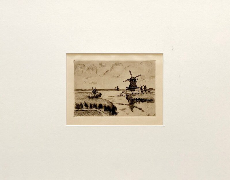 Les Moulins de Zaandam d'Armand Guillaumin, 1906 (vue 2)