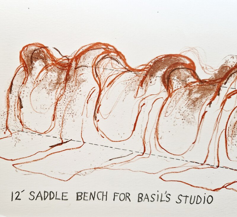 Saddle Bench de Jim Dine, 1968 (vue 2)