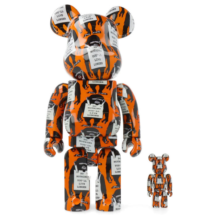 Bearbrick Monkey Sign 400% + 100% by BE@RBRICK, 2022