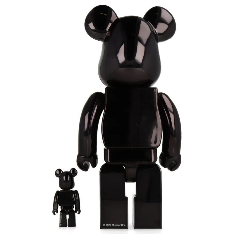Rolling Stones Lip & Tongue (Black Chrome) 400% + 100% de BE@RBRICK, 2022 (vue 5)