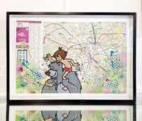 Mowgli & Baloo (Metro Map of Paris) de FAT, 2020 (vue 4)