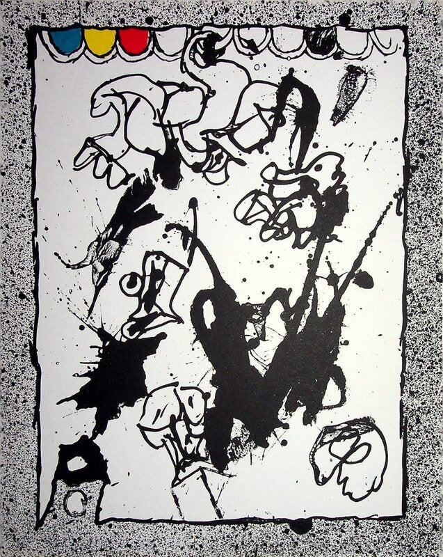 Personnage surréaliste de Pierre Alechinsky, 1967