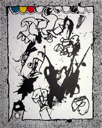 Personnage surréaliste de Pierre Alechinsky, 1967