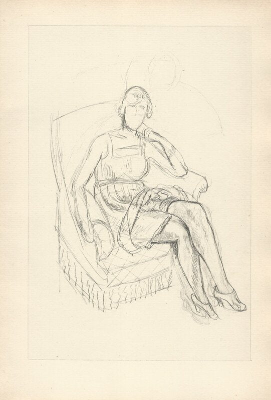 Cinquante Dessins, Planche XI by Henri Matisse, 1920