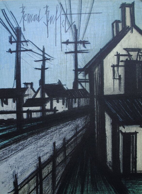 La route du village by Bernard Buffet, 1967