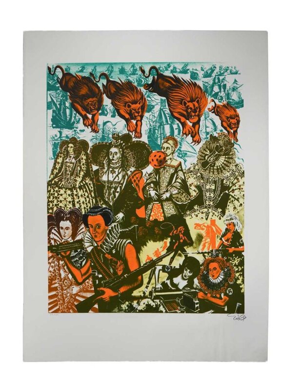 La reine Elizabeth d'Erró, 1969