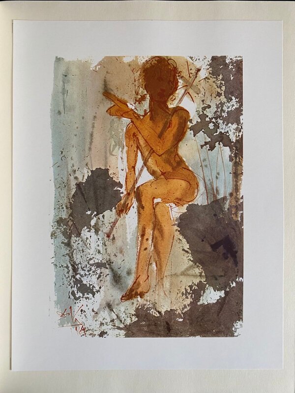 John the Baptist recognizes Christ as the Son of the Lord (Johannes 1,28-30) de Salvador Dalí, 1985 (vue 2)
