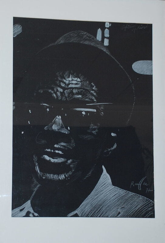 Lightnin Hopkins by Bernard Rancillac, 1997