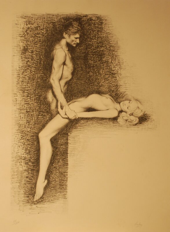 Couple by Aslan, c. 1970