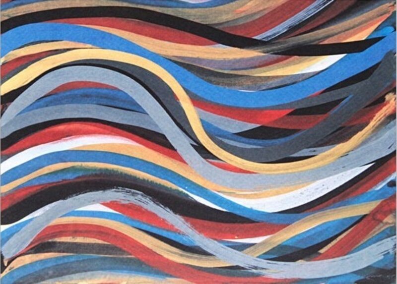 Brushstrokes: Horizontal And Vertical XI de Sol LeWitt, 1996