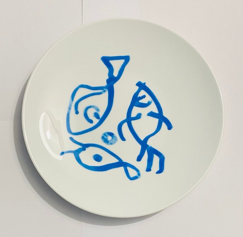 Vie Marine : Trois poissons de Zao Wou-Ki 趙無極, 2018
