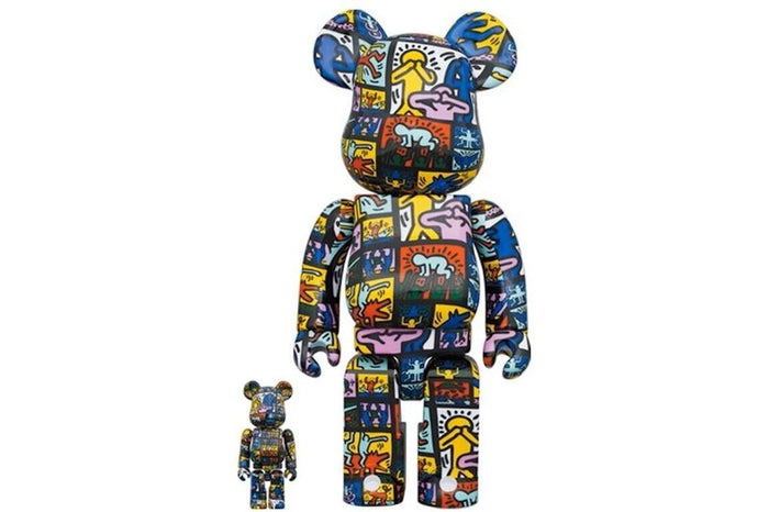Keith Haring #10 400% + 100% de BE@RBRICK,, 2022