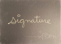 Signature by Ben Vautier, 1975