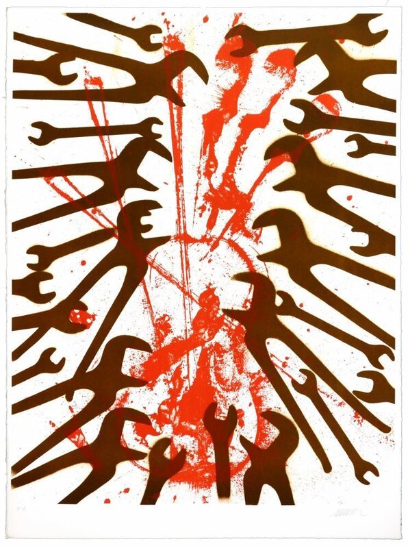 Violon et clefs d'Arman, 1985
