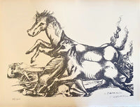 The Labours of Hercule -The mares of Diomedes d'Ossip Zadkine, 1960