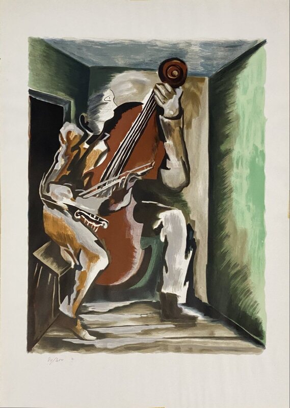Le musicien by Ossip Zadkine, c. 1960