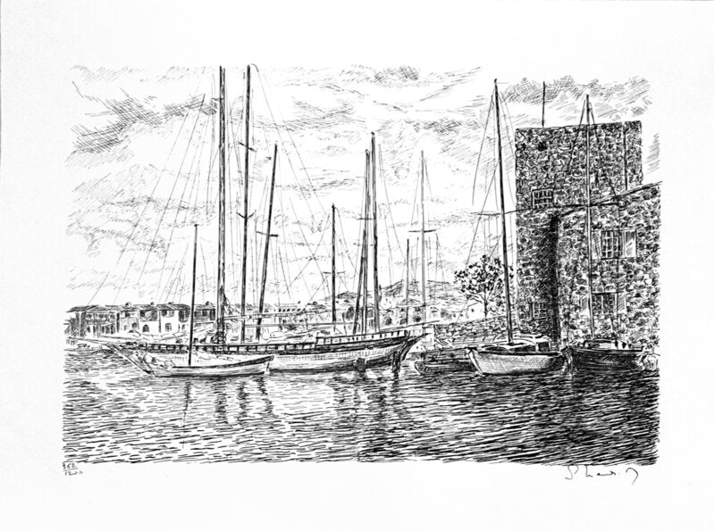 Port Grimaud by Serge Mendjisky, 1969