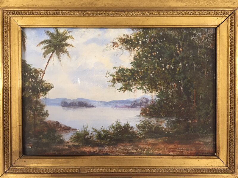 Paysage de Félix Ziem, vers 1900