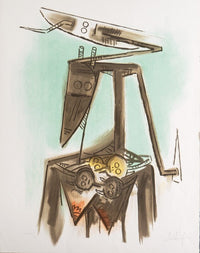 Taureau-trois-graines s'est laisse pousser les dents de Wifredo Lam, 1973