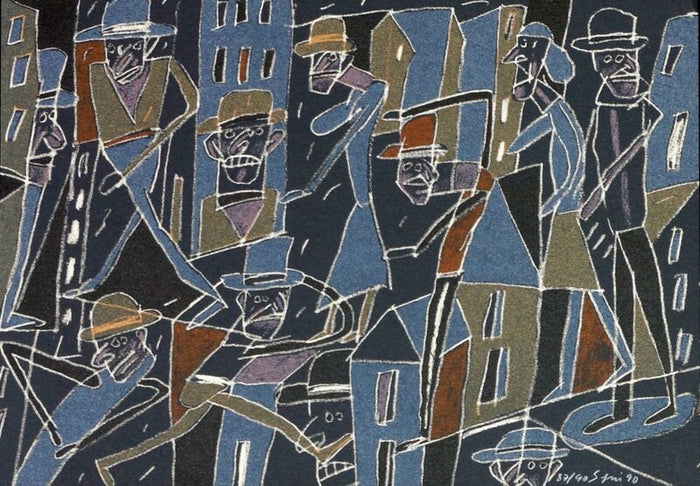 Le froid bleu des contre nuits 2 d'Antonio Seguí, 1990