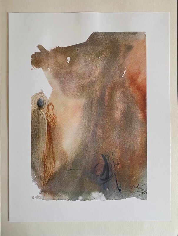 Foreshadowing of the birth of Christ (Isaiah 714) by Salvador Dalí, 1985 (view 2)