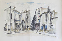 Rue de la Santé et Passage Prévost, Paris 13ème by Léonard Tsugouharu Foujita 藤田 嗣治, 1964