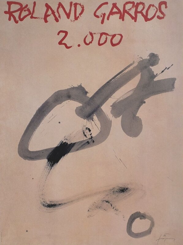 Roland-Garros Official Poster d'Antoni Tàpies, 2000