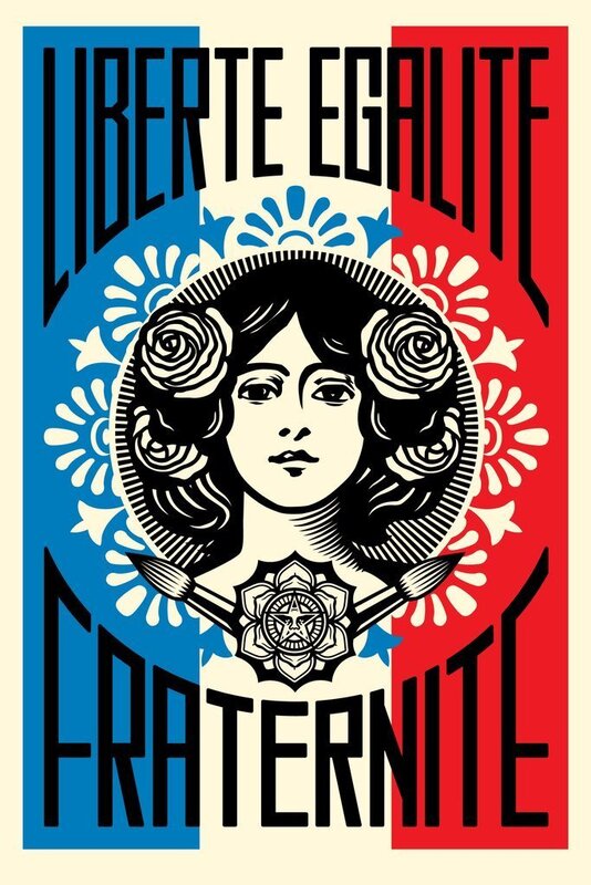 Liberté Égalité Fraternité by Shepard Fairey, 2023