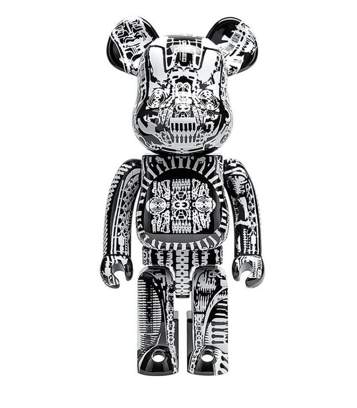 Bearbrick H.R. Giger Black Chrome 1000% de BE@RBRICK, 2021