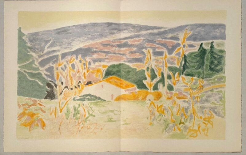 Paysage provençal de Jules Cavaillès, 1958