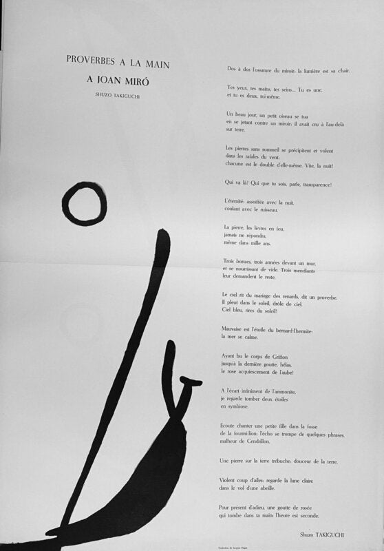 Proverbes à la main by Joan Miró, 1970