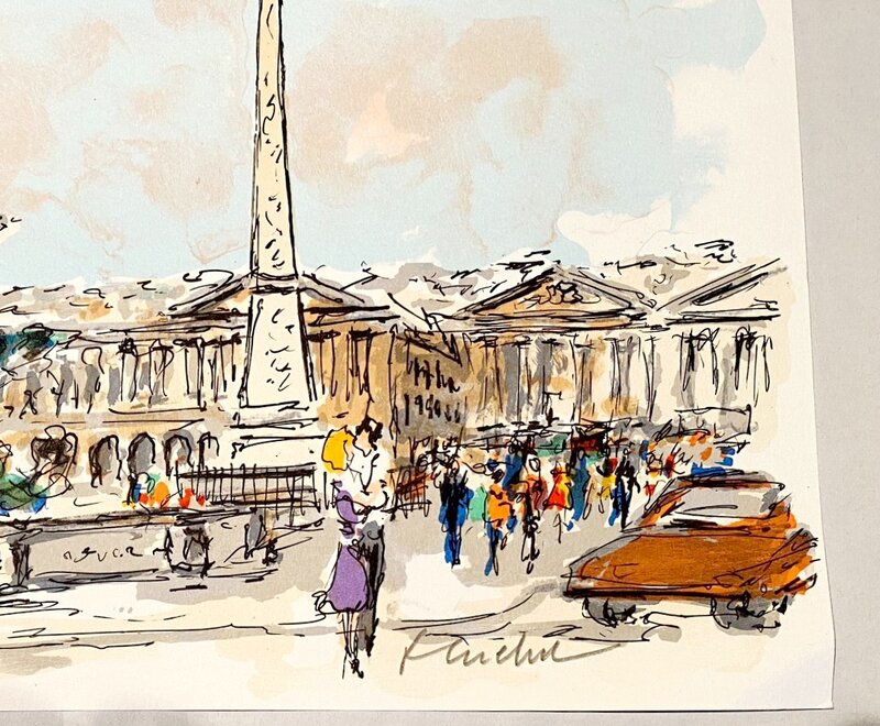 Place de la Concorde d'Urbain Huchet, 1960 (vue 2)