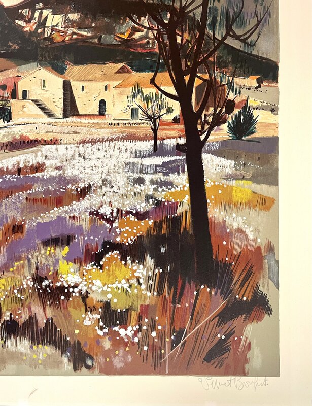 Paysage en Provence de Robert Vernet-Bonfort, vers 1975 (vue 2)