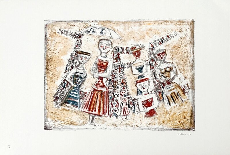 Le vie by Massimo Campigli, 1965