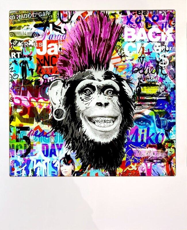 Crazy Pink Monkey de Christophe Catelain, 2019 (vue 2)