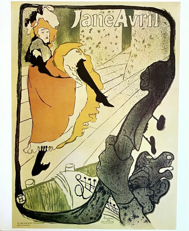 Jane Avril by Henri de Toulouse-Lautrec, 1893