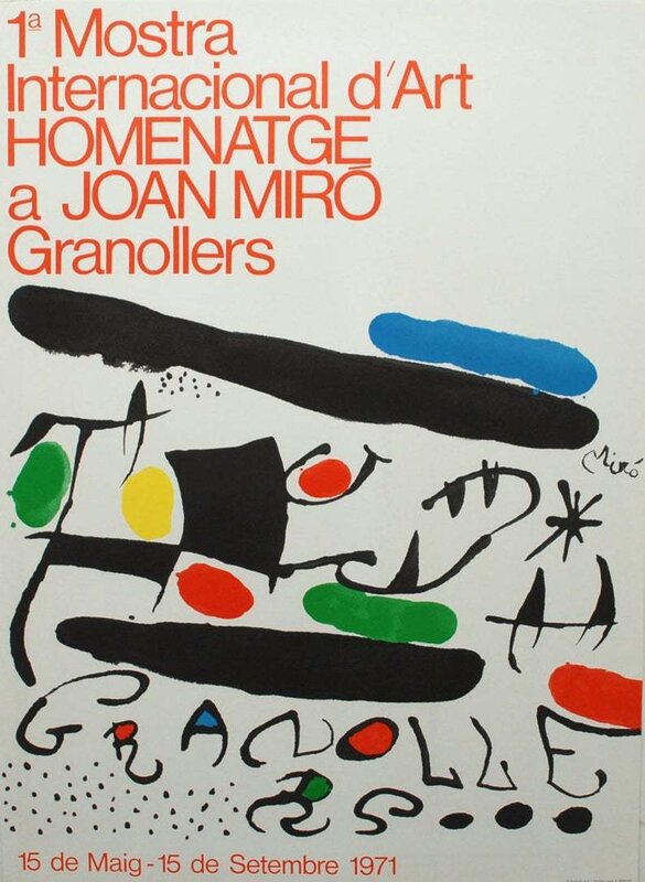 1a Mostra Internacional d'Art. Homenatge a Joan Miró by Joan Miró, 1971