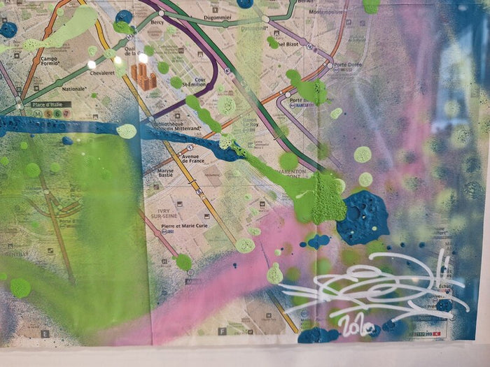 Mowgli & Bagheera (Metro Map of Paris) de FAT, 2020 (vue 2)