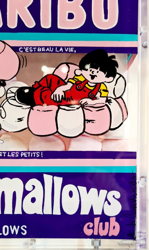 Coffrage HARIBO Chamallows (Marshmallows) d'Annick Cuadrado, 2021 (vue 2)