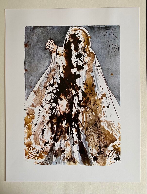 Martha confesses her faith in Christ (John 11:25-27) by Salvador Dalí, 1985 (view 2)