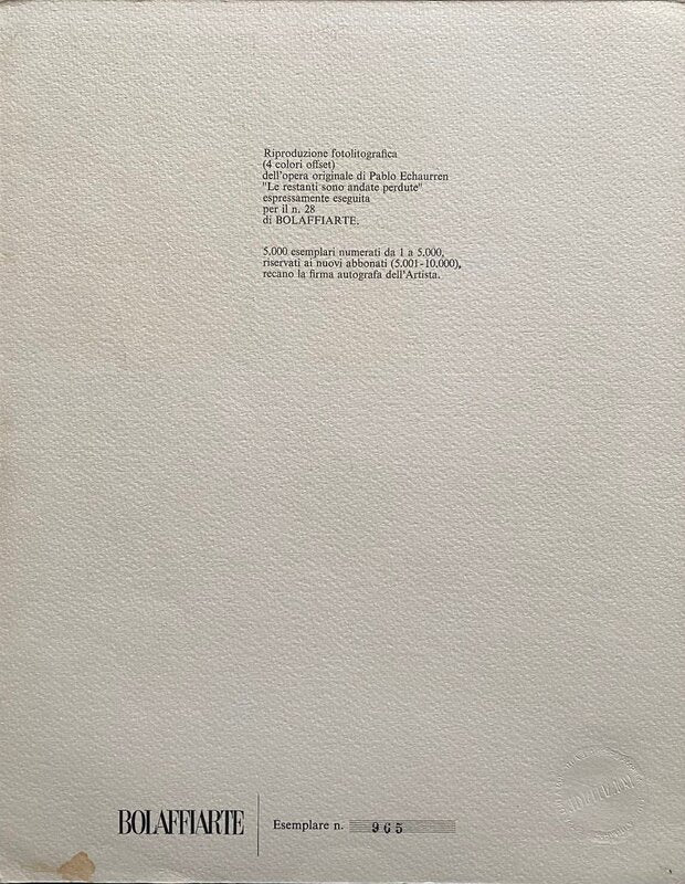 Le restanti sono andate perdute by Pablo Echaurren, c. 1970 (view 4)