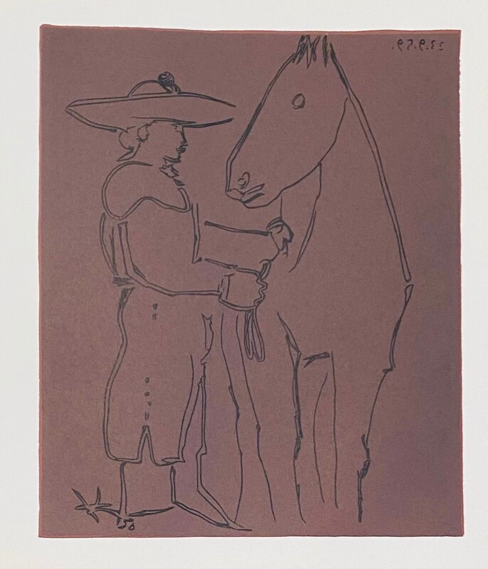 Picador et cheval by Pablo Picasso, 1963