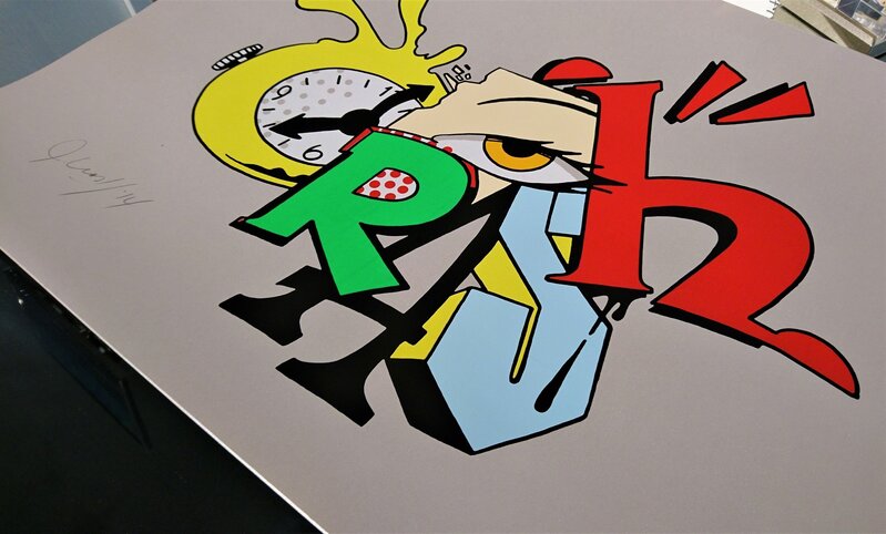 Clock 2 de CRASH (John "Crash" Matos), 2014 (vue 2)